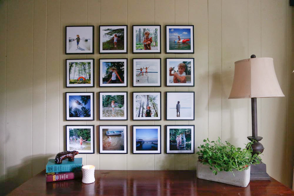 Photo Gallery Wall, Quick & Easy - Enjoying the Small Things